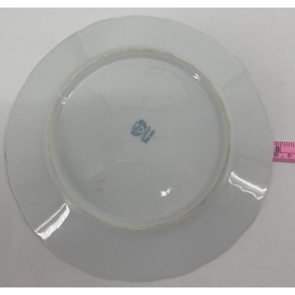 Vtg Thu E MR "Louvre" Bavaria Pink Rose WREATH & GARLAND 8 1/4" Salad Plate - Picture 3 of 4